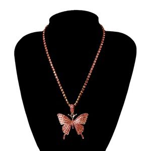Butterfly pendant necklace